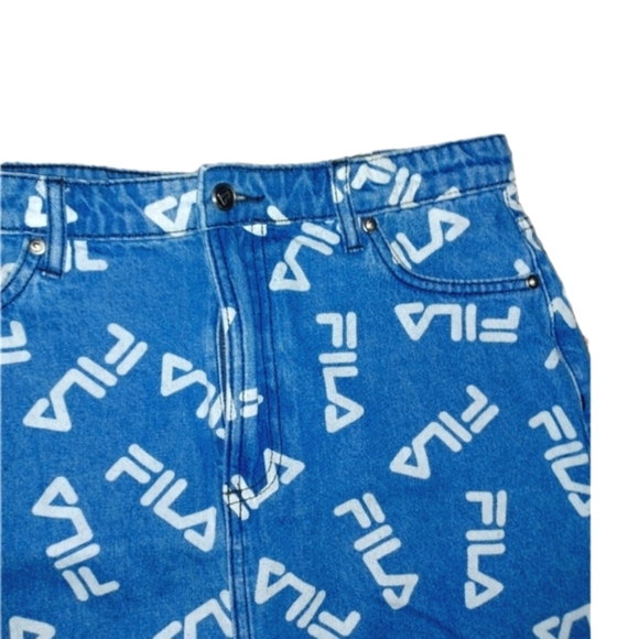 Fila Mini Skirt w/ Diamante Logo Print - Picture 4 of 7